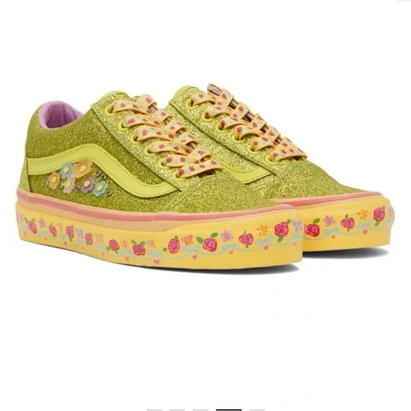 Vans x Susan Alexandra Old Skool Glitter Sneakers - Picture 2 of 6